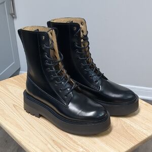 & Other Stories Black Lace Up Boots